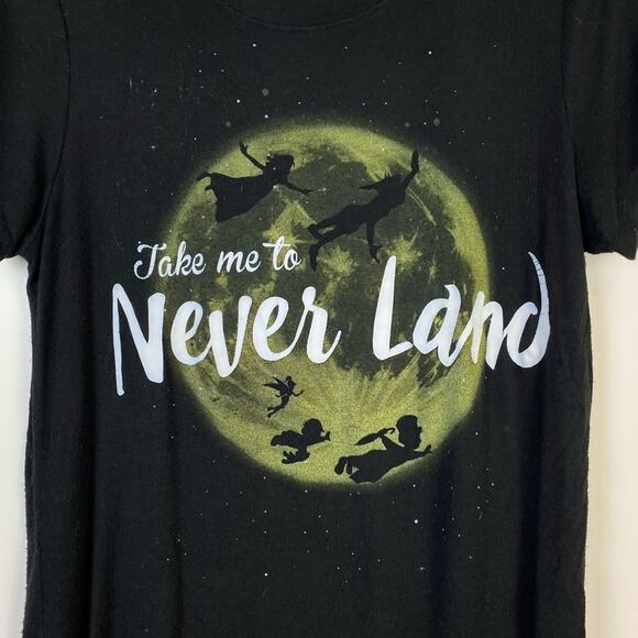 DISNEY PETER PAN NEVERLAND WOMENS TSHIRT SIZE SMALL - Picture 5 of 10